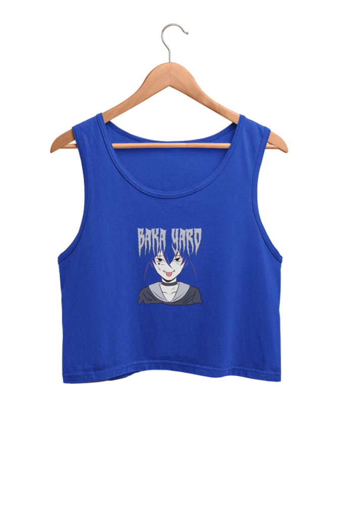 Women's Anime Graphic Printed Crop Tank Top
