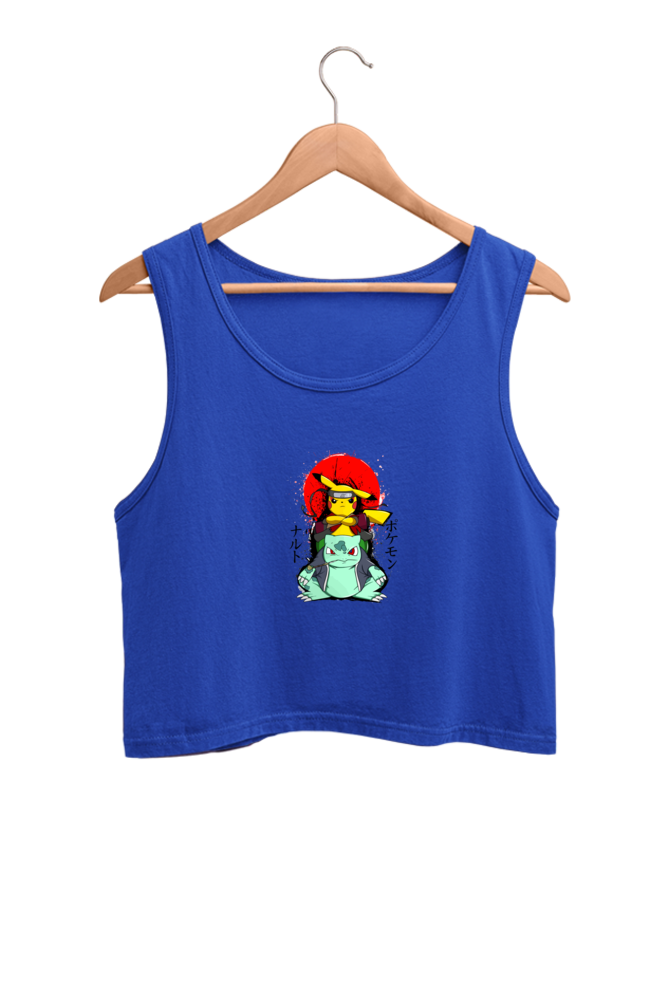 Women's Pokemon Graphic Printed Crop Tank Top