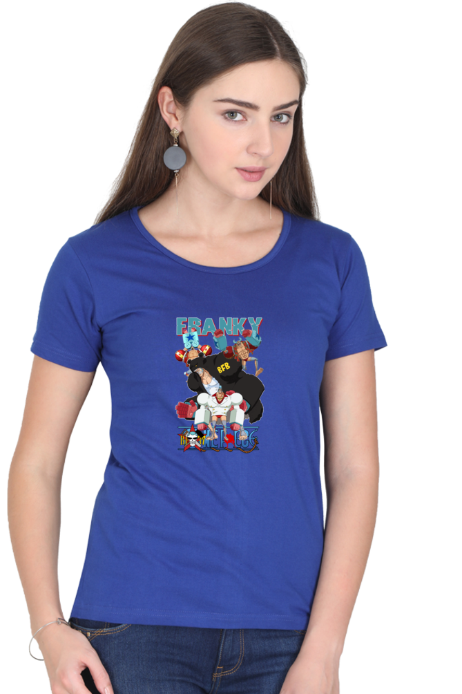 Women's One Anime Round Neck Half Sleeve
