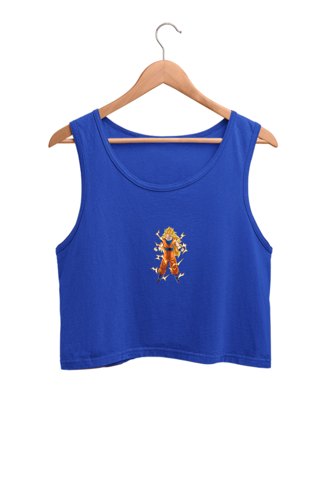 Women's Goku Graphic Printed Crop Tank Top