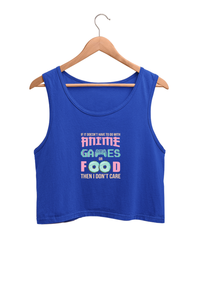 Women's Anime Graphic Printed Crop Tank Top