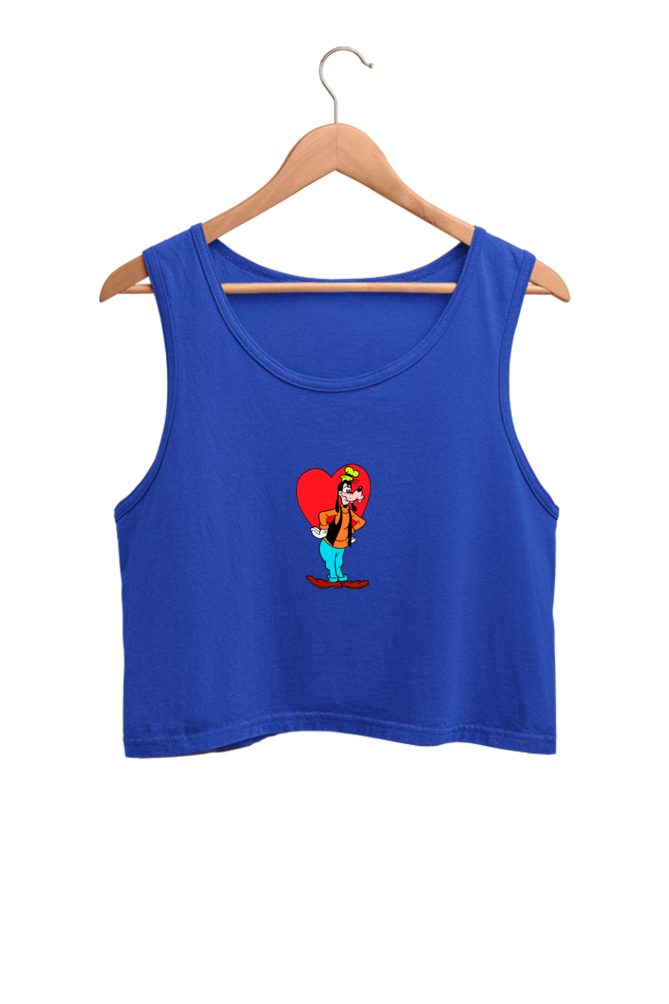 Women's Graphic Printed Crop Tank Top