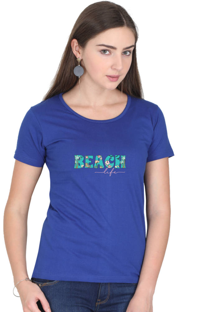 Women's Graphic Print Round Neck Half Sleeve