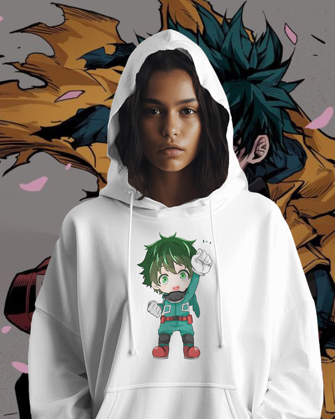 Unisex Midoriya Izuku Oversized Hooded Sweatshirt