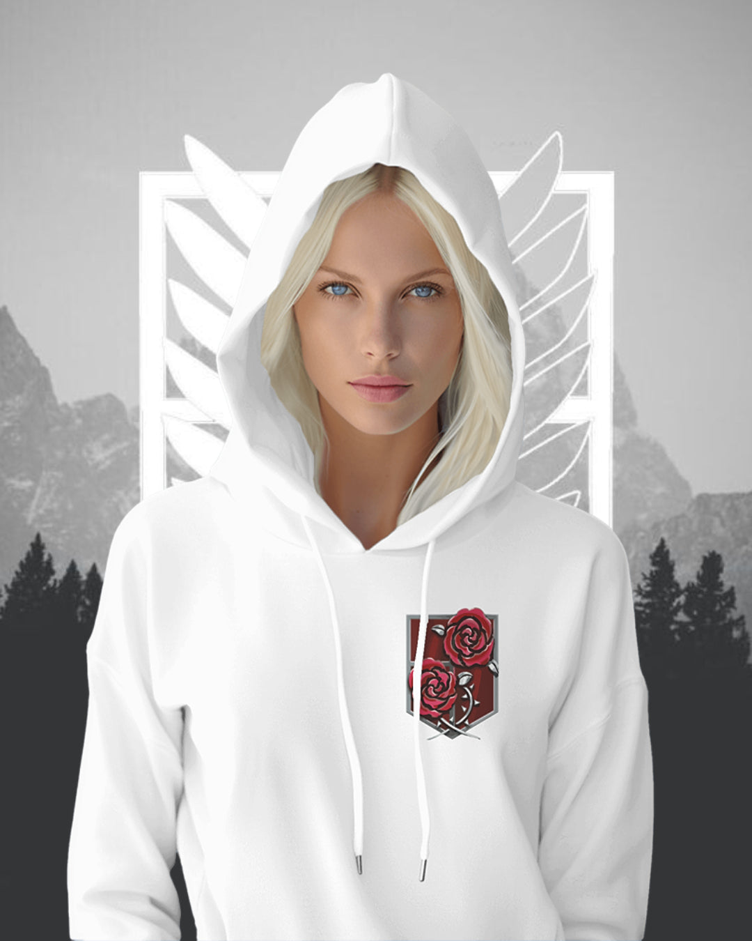 Unisex Attack On Titan Oversized Hooded Sweatshirt