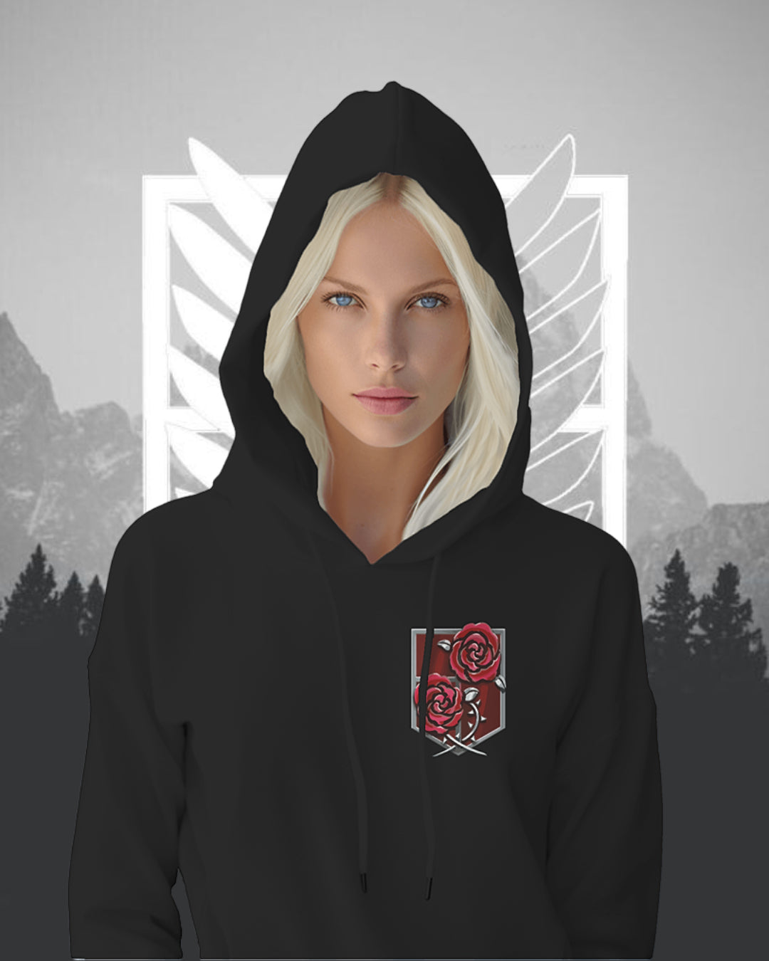 Unisex Attack On Titan Oversized Hooded Sweatshirt