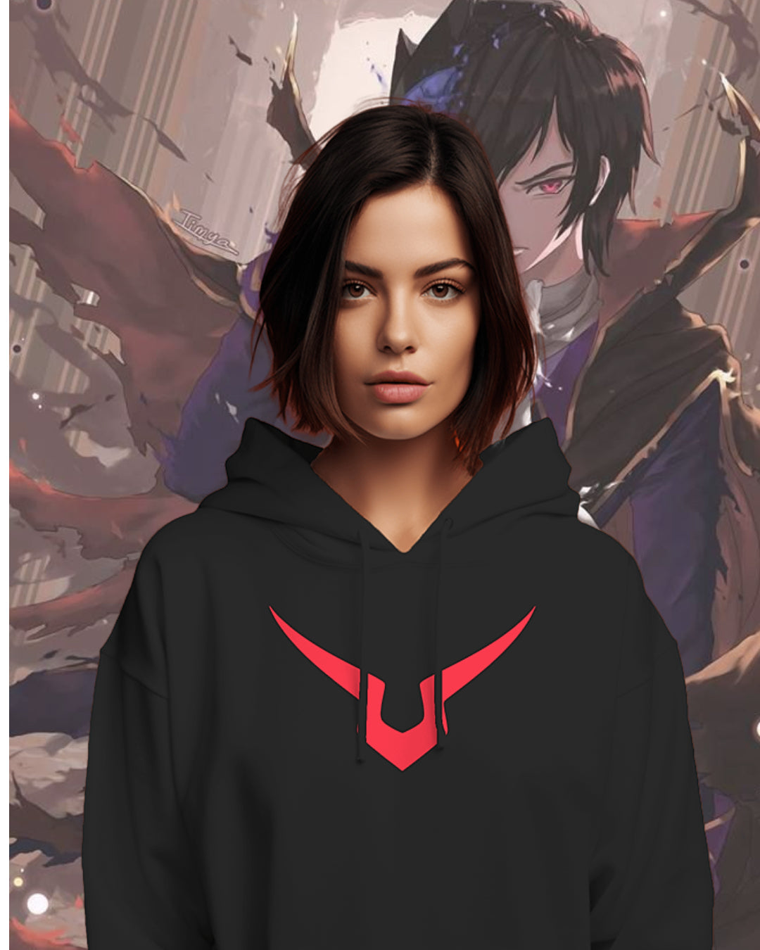 Unisex Lelouch Lamperouge Oversized Hooded Sweatshirt