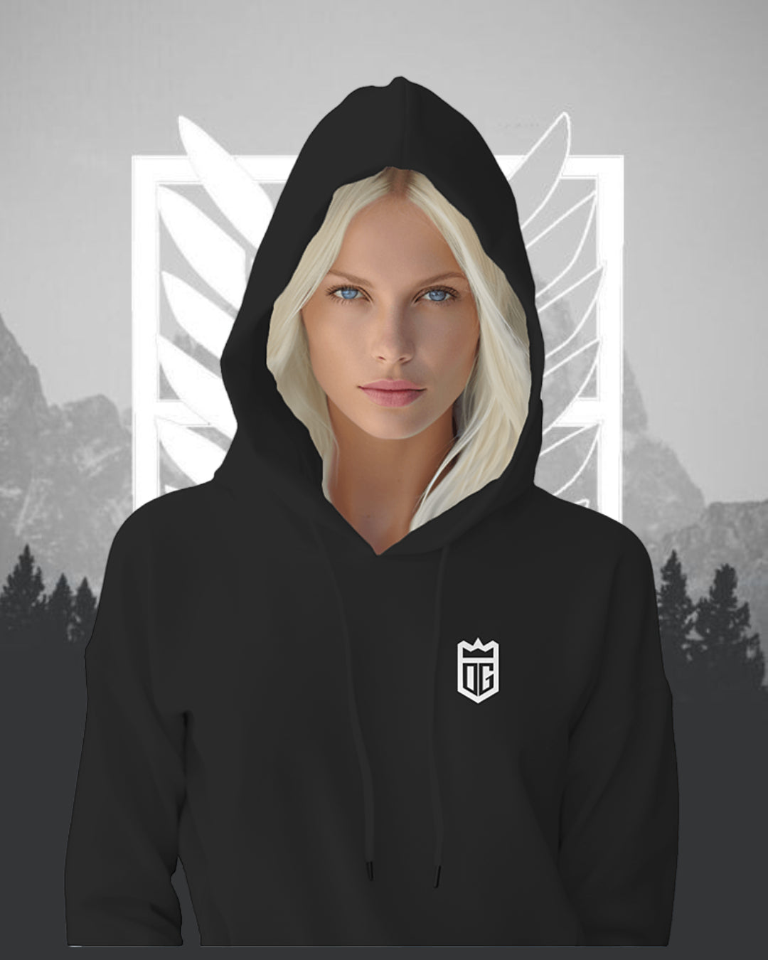 Unisex Attack On Titan Oversized Hooded Sweatshirt