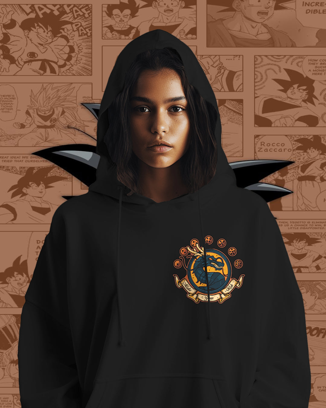 Unisex Goku Oversized Hooded Sweatshirt