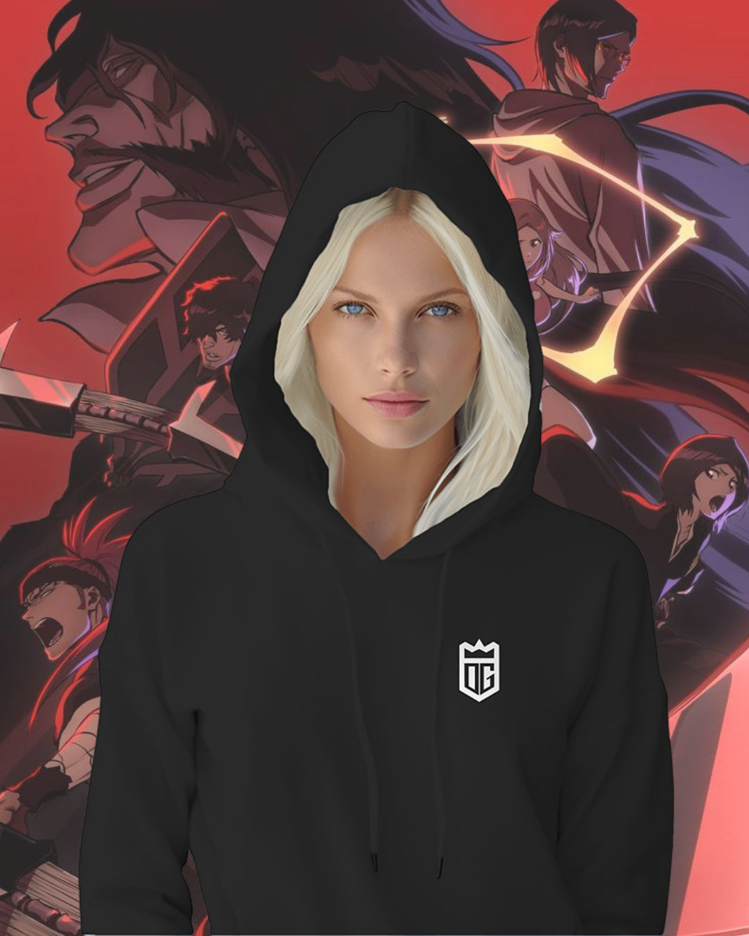 Unisex Ichigo Oversized Hooded Sweatshirt