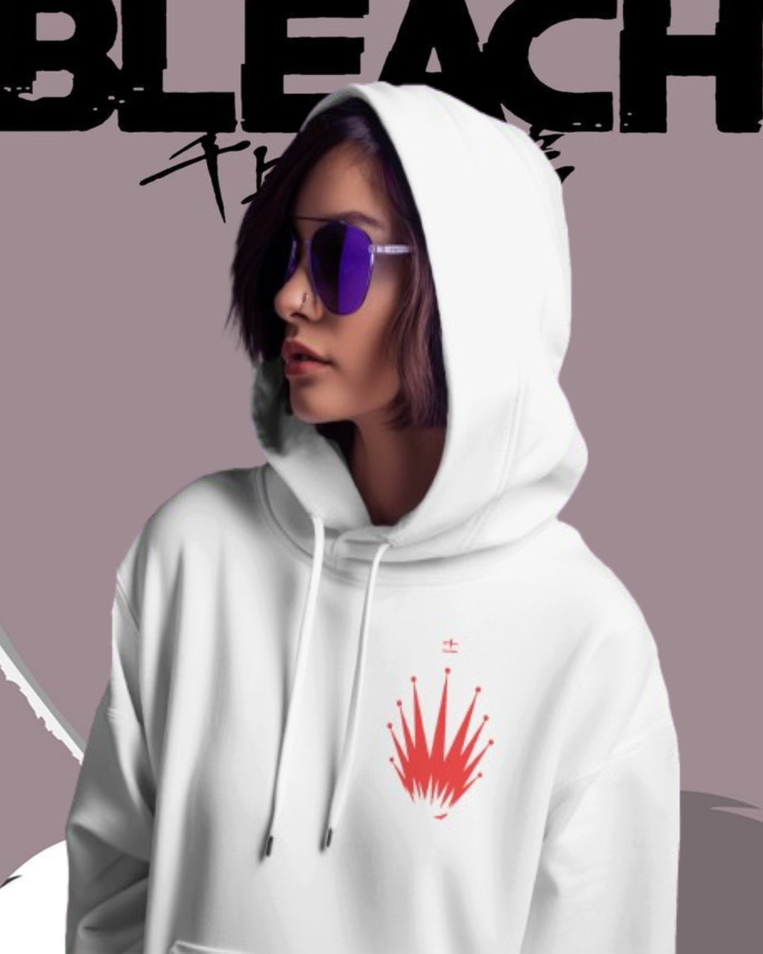 Unisex Kenpachi Oversized Hooded Sweatshirt