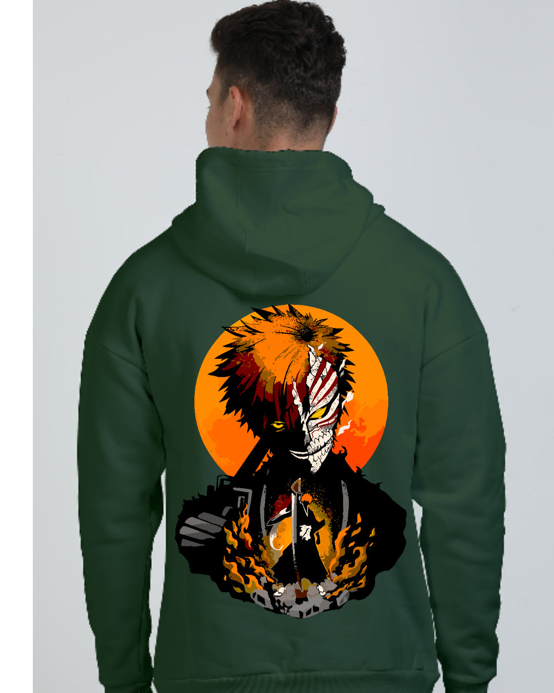 Unisex Kenpachi Oversized Hooded Sweatshirt