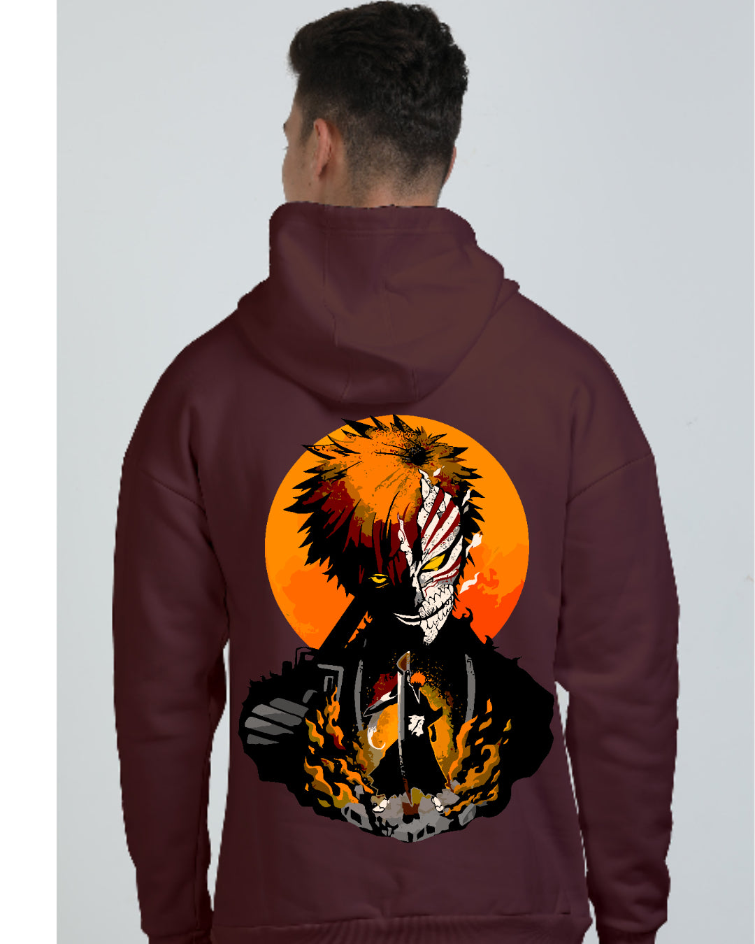 Unisex Kenpachi Oversized Hooded Sweatshirt