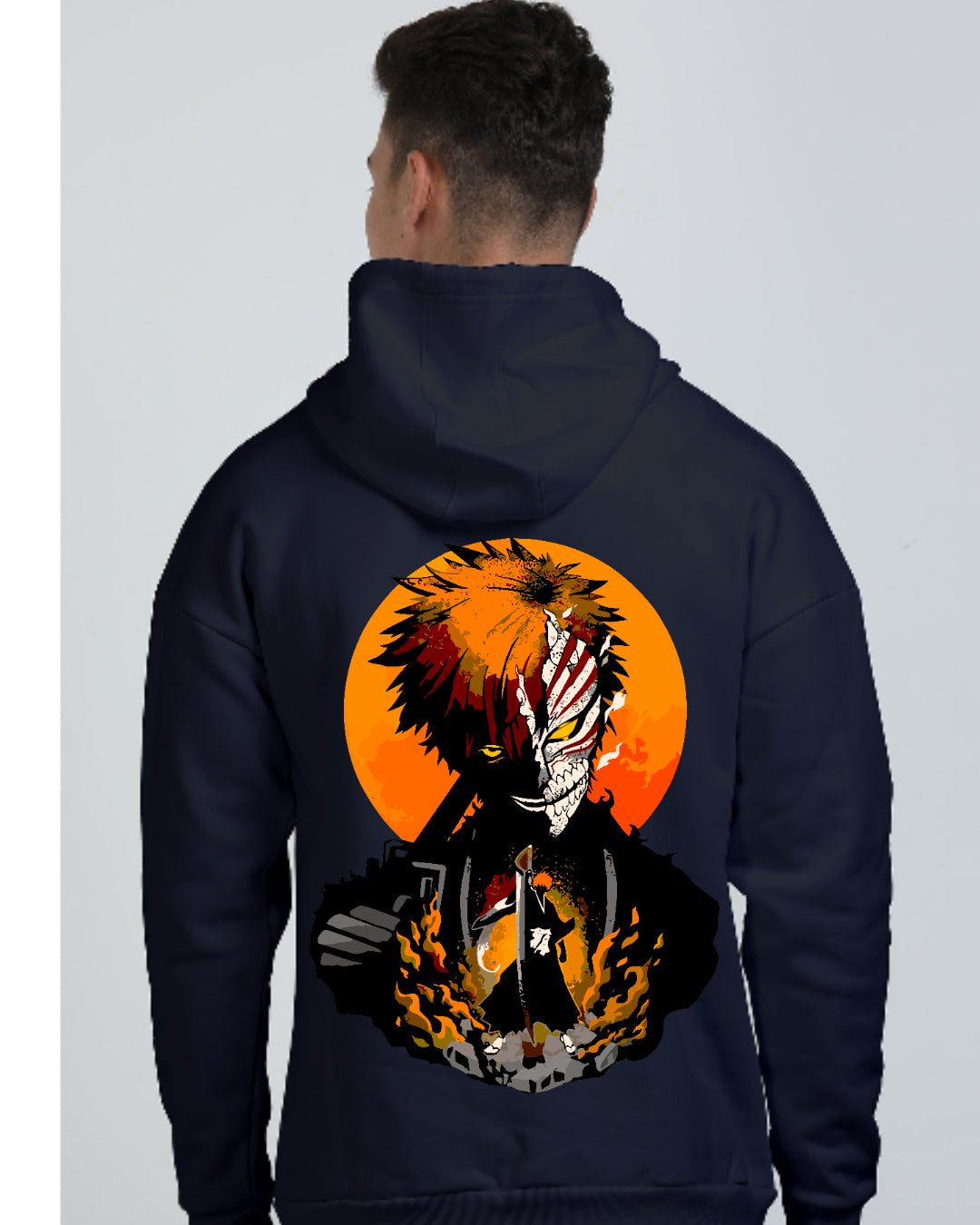 Unisex Kenpachi Oversized Hooded Sweatshirt
