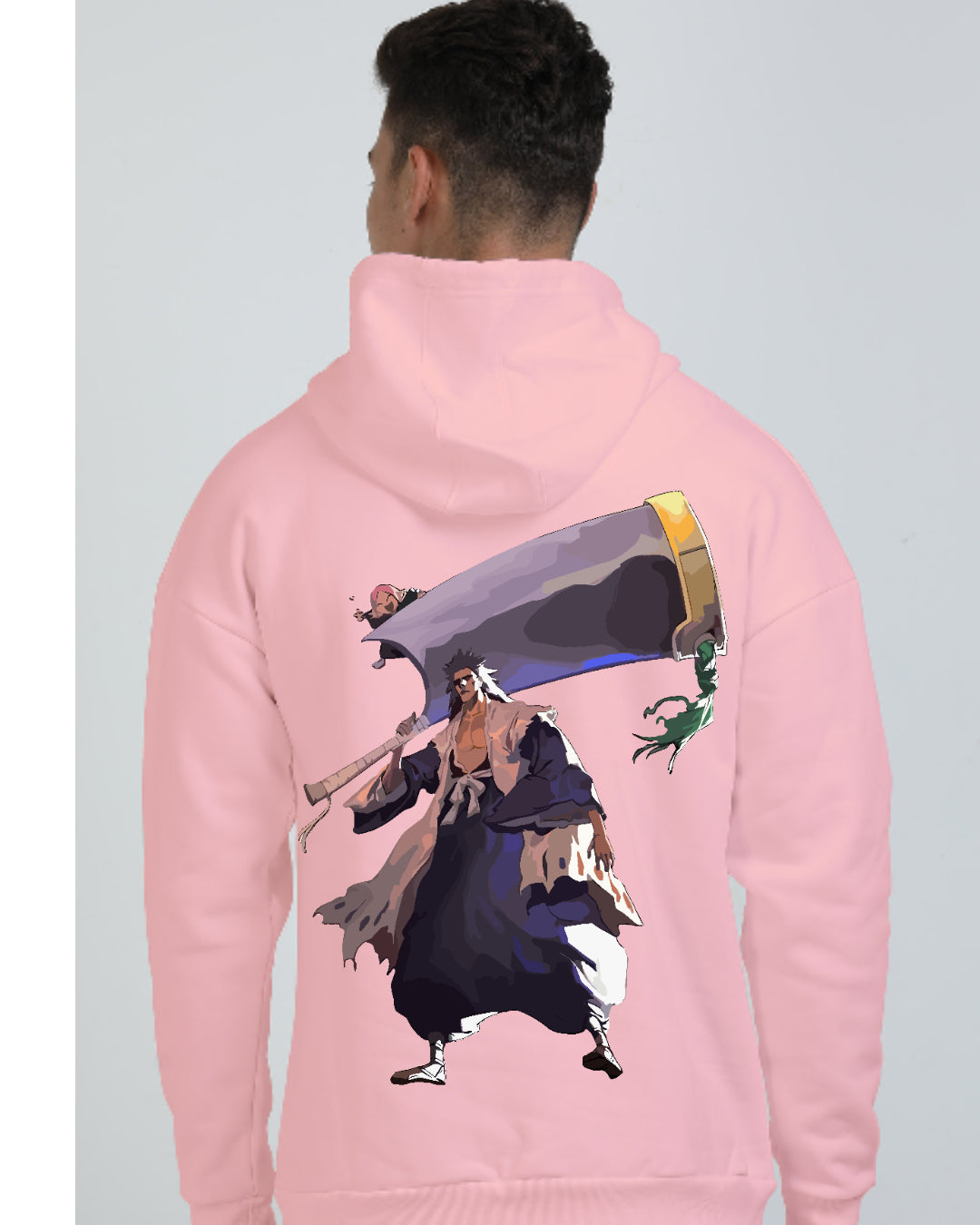Unisex Kenpachi Oversized Hooded Sweatshirt