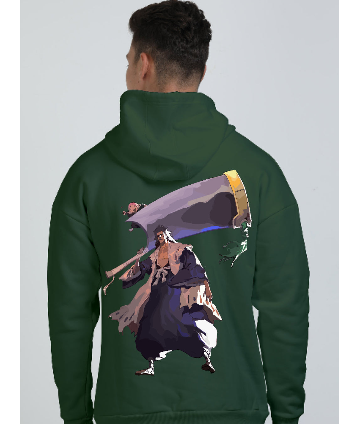 Unisex Kenpachi Oversized Hooded Sweatshirt