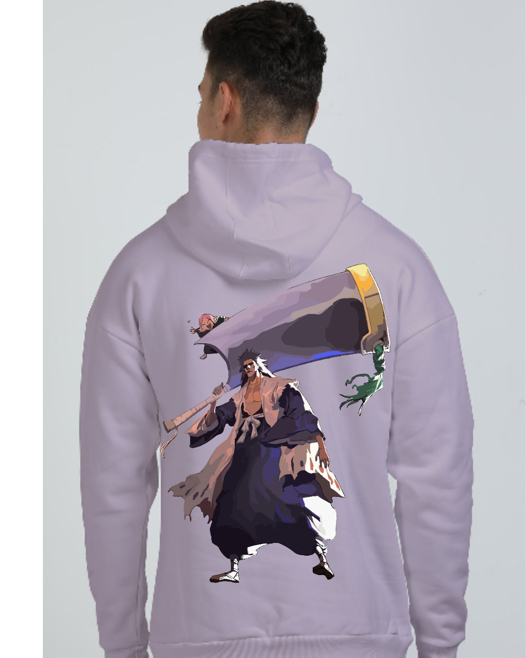 Unisex Kenpachi Oversized Hooded Sweatshirt