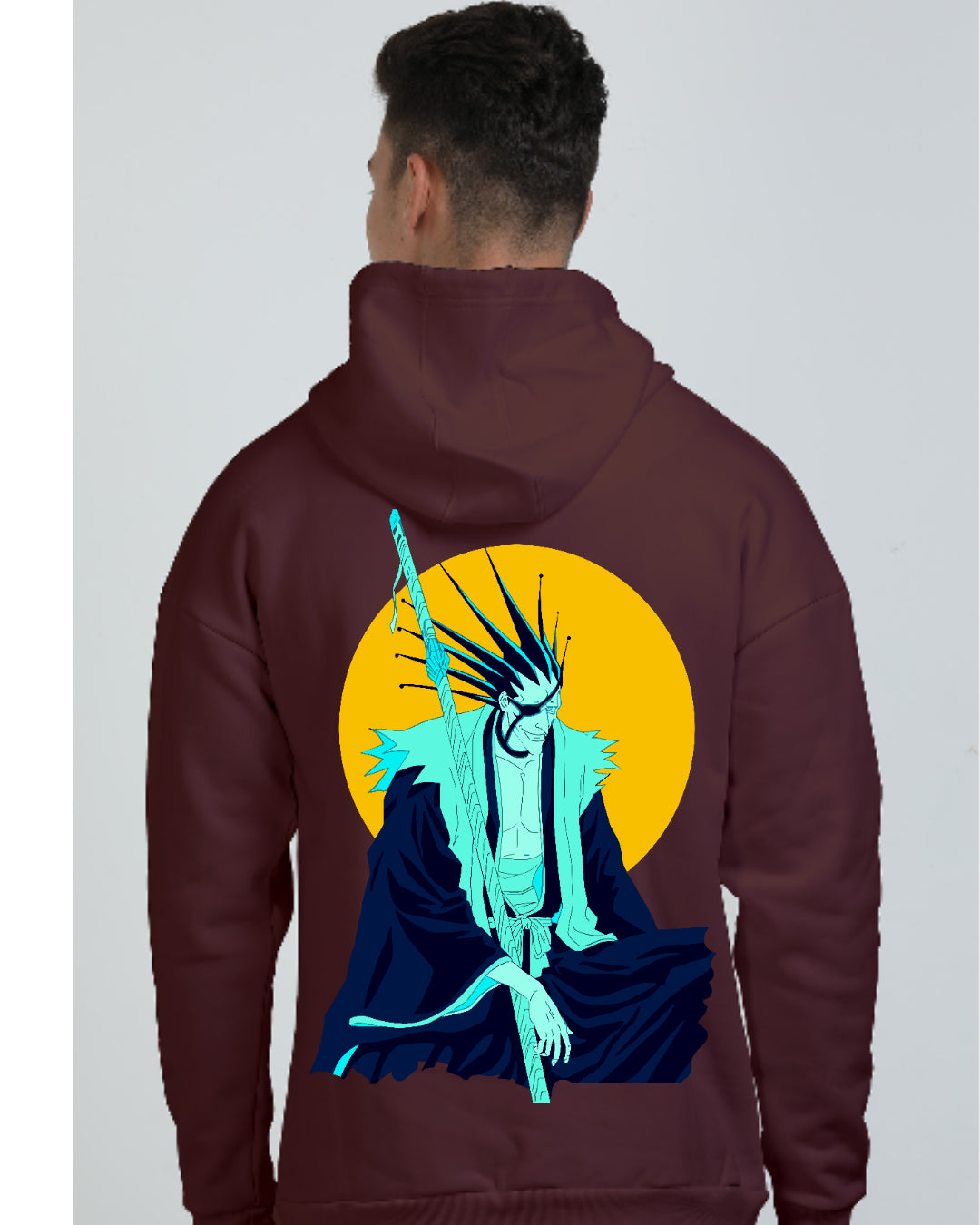 Unisex Kenpachi Oversized Hooded Sweatshirt