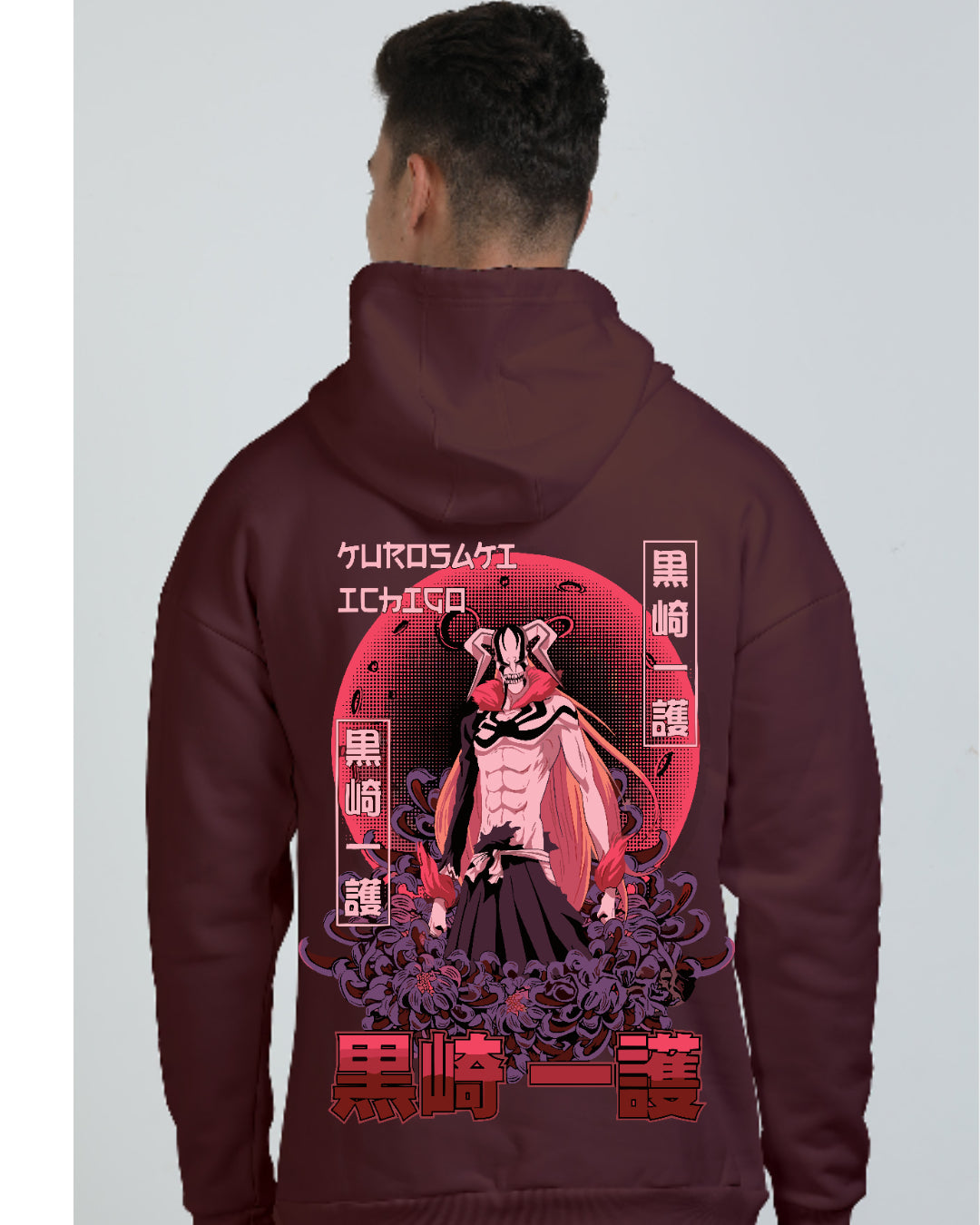 Unisex Ichigo Oversized Hooded Sweatshirt