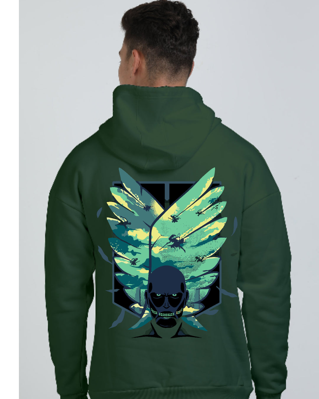 Unisex Attack On Titan Oversized Hooded Sweatshirt