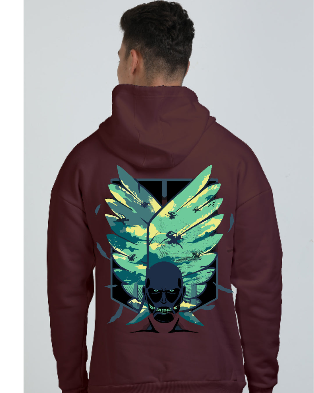 Unisex Attack On Titan Oversized Hooded Sweatshirt