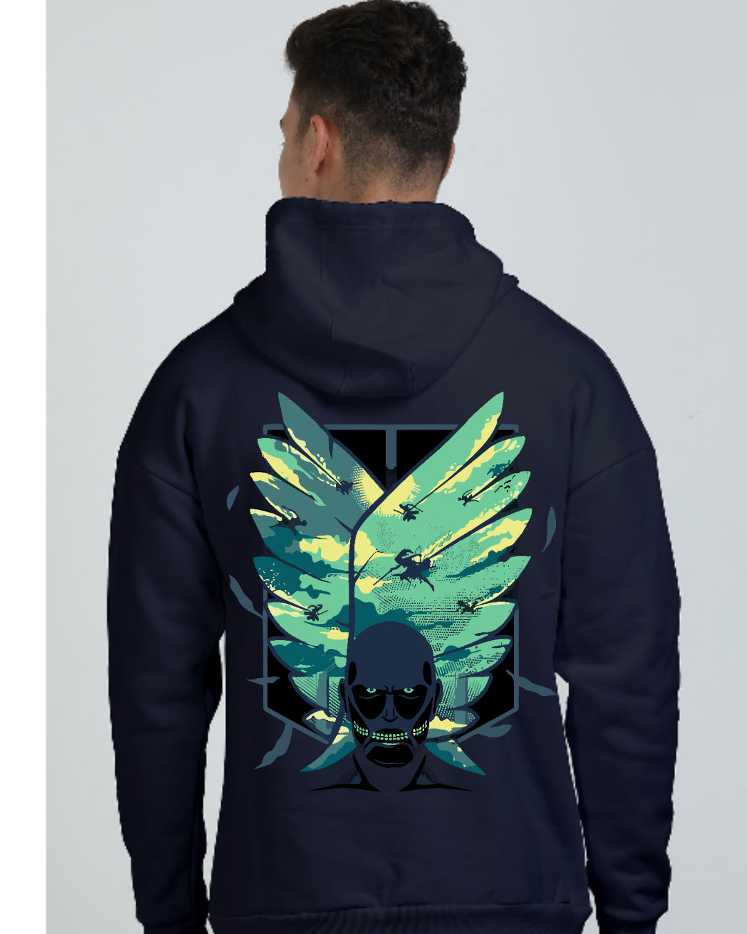 Unisex Attack On Titan Oversized Hooded Sweatshirt