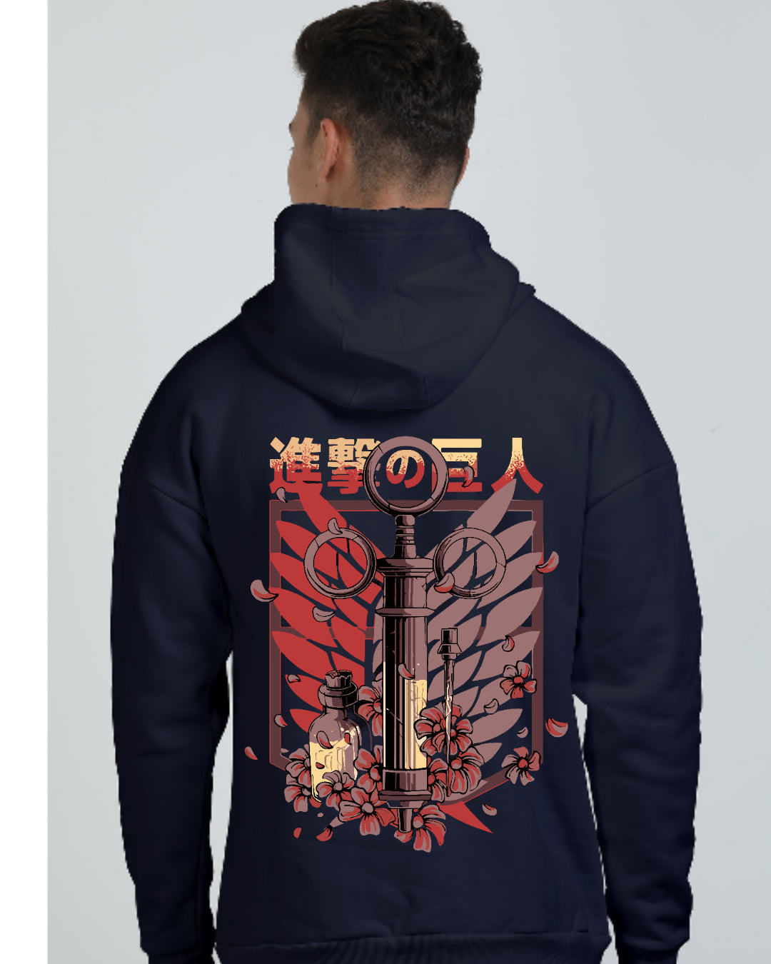 Unisex Attack On Titan Oversized Hooded Sweatshirt