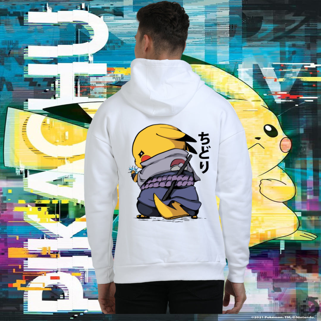 Unisex Pikachu x Naruto Oversized Hooded Sweatshirt