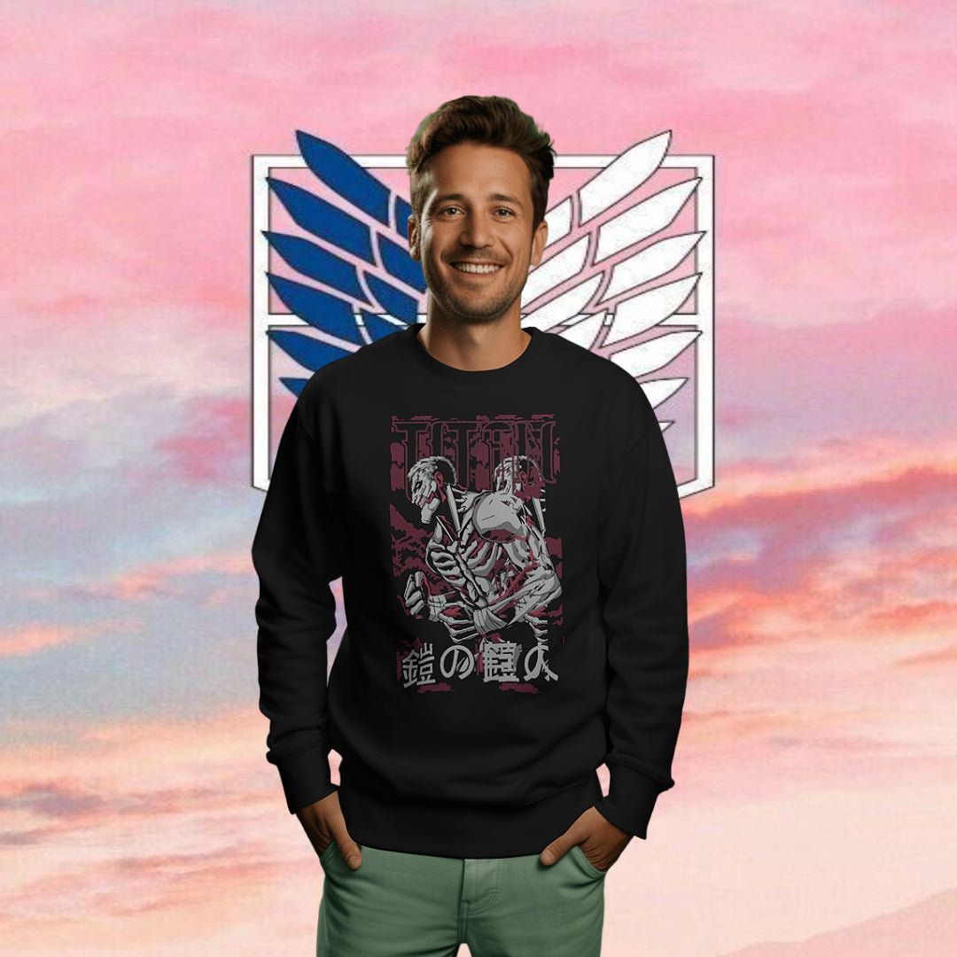 Unisex Reiner Armored Titan Oversized Sweatshirt