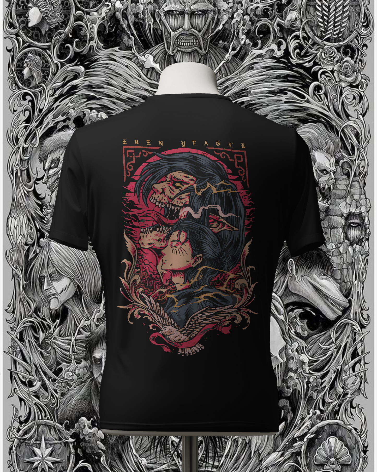 Unisex Attack On Titan Oversized T-shirt