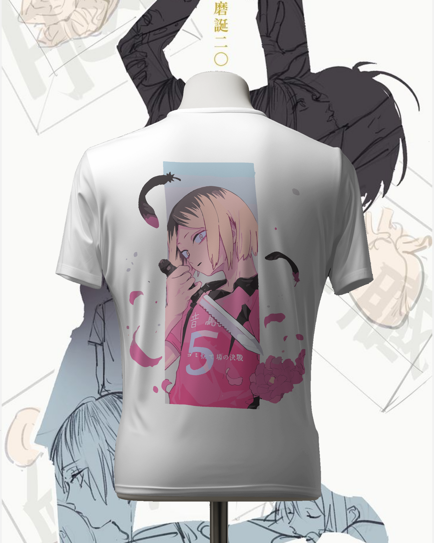 Unisex Kenma Kozume Oversized T-shirt