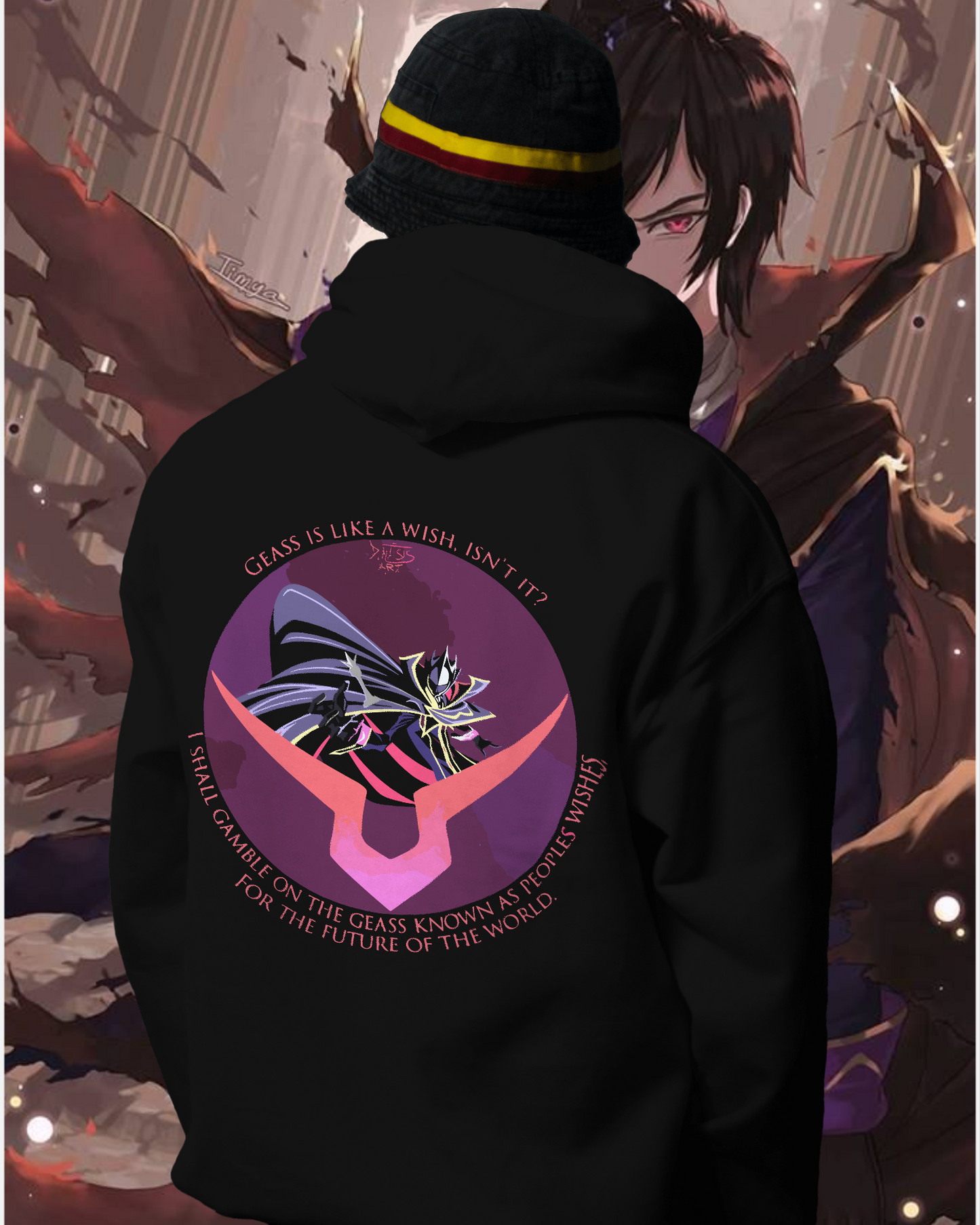 Unisex Lelouch Lamperouge Oversized Hooded Sweatshirt