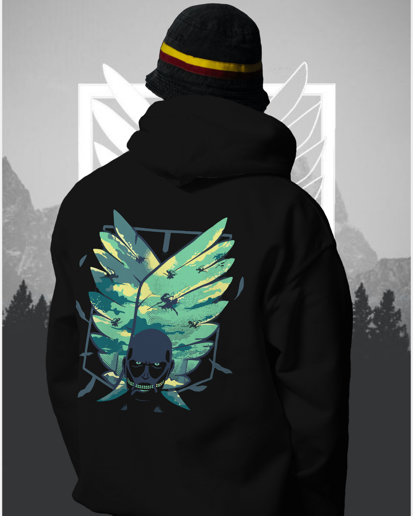 Unisex Attack On Titan Oversized Hooded Sweatshirt