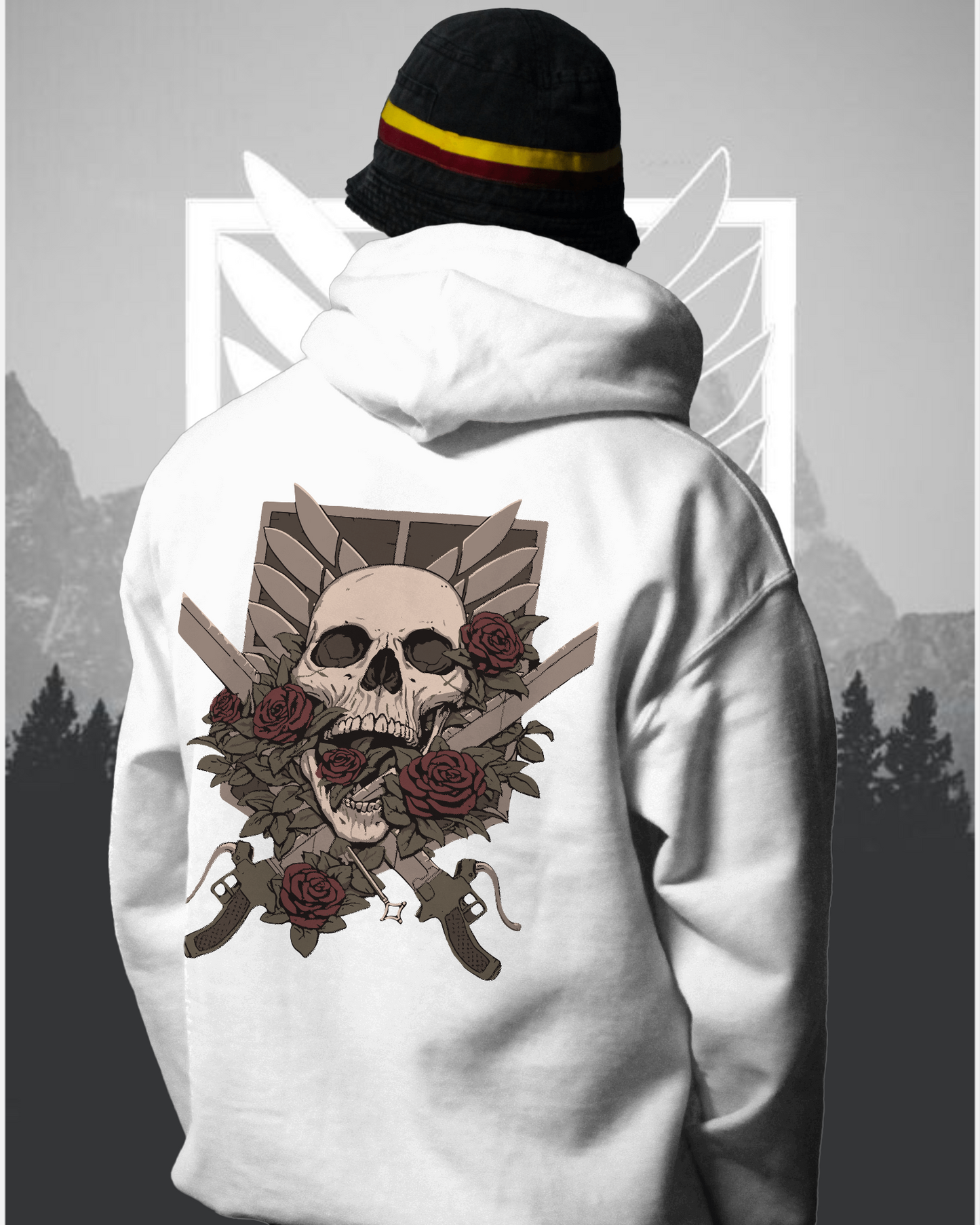 Unisex Attack On Titan Oversized Hooded Sweatshirt