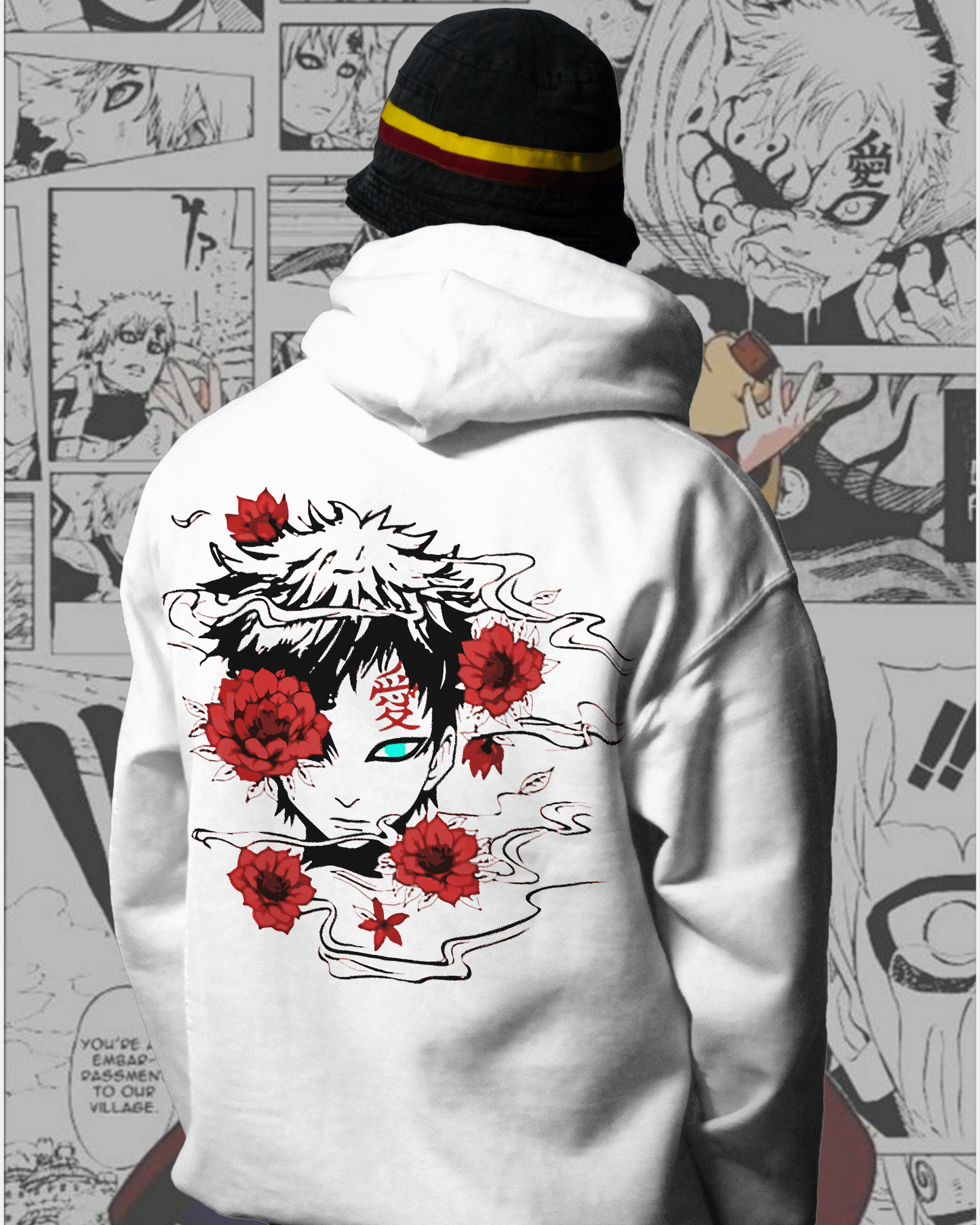 Unisex Gaara Oversized Hooded Sweatshirt