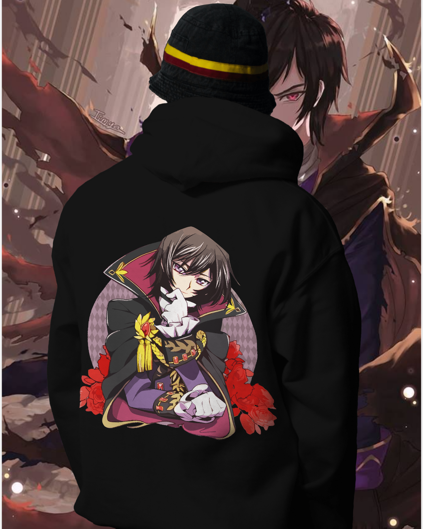 Unisex Lelouch Oversized Hooded Sweatshirt