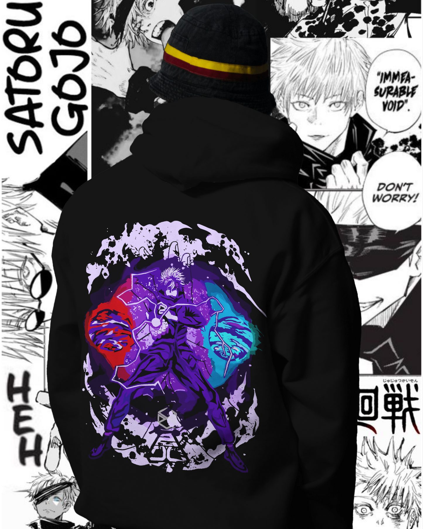 Unisex Gojo Oversized Hooded Sweatshirt