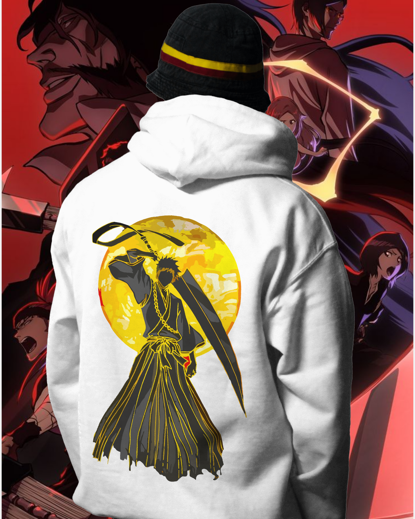 Unisex Ichigo Oversized Hooded Sweatshirt