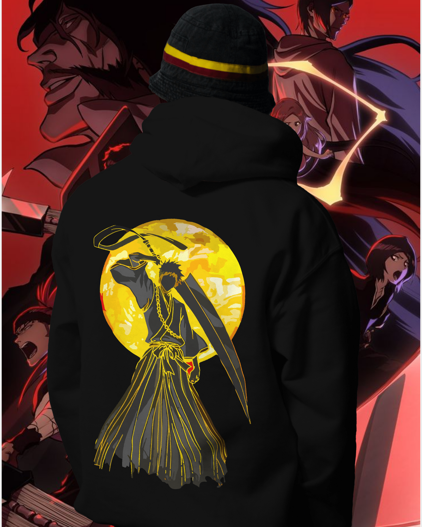 Unisex Ichigo Oversized Hooded Sweatshirt