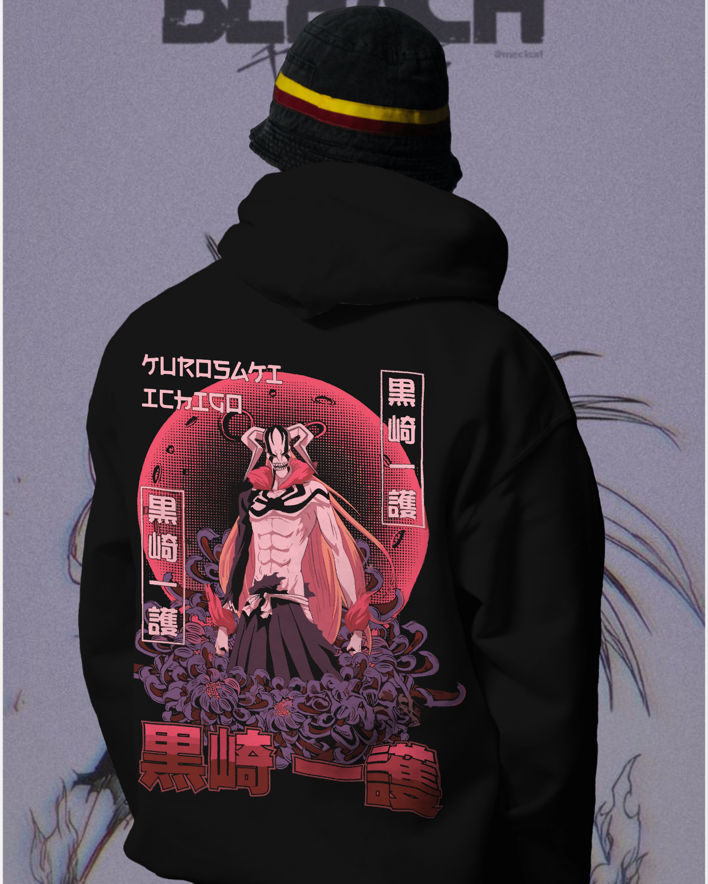 Unisex Ichigo Oversized Hooded Sweatshirt