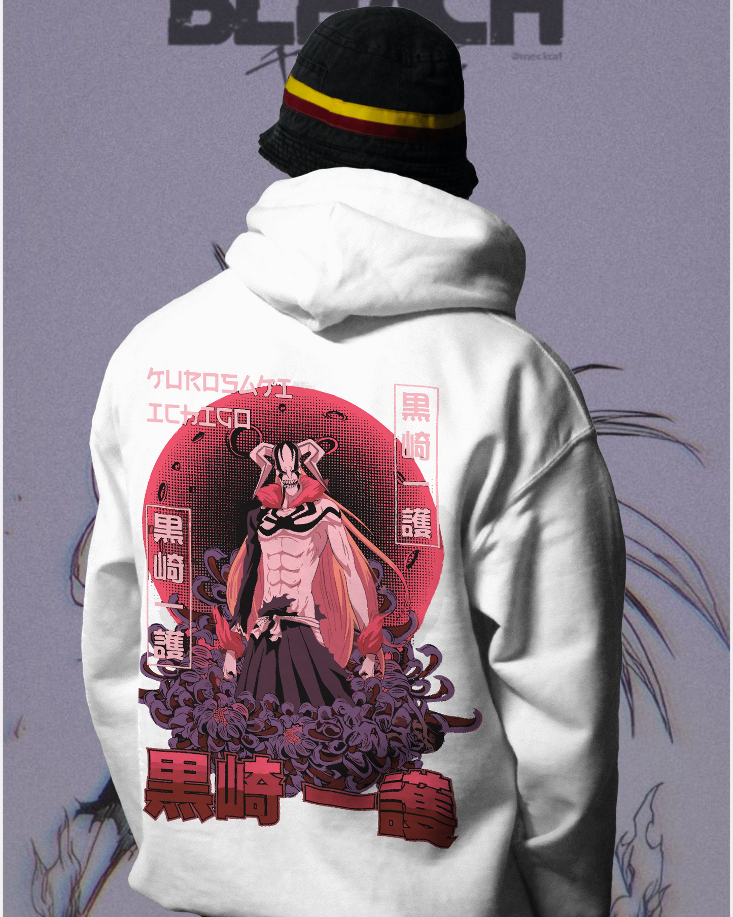 Unisex Ichigo Oversized Hooded Sweatshirt