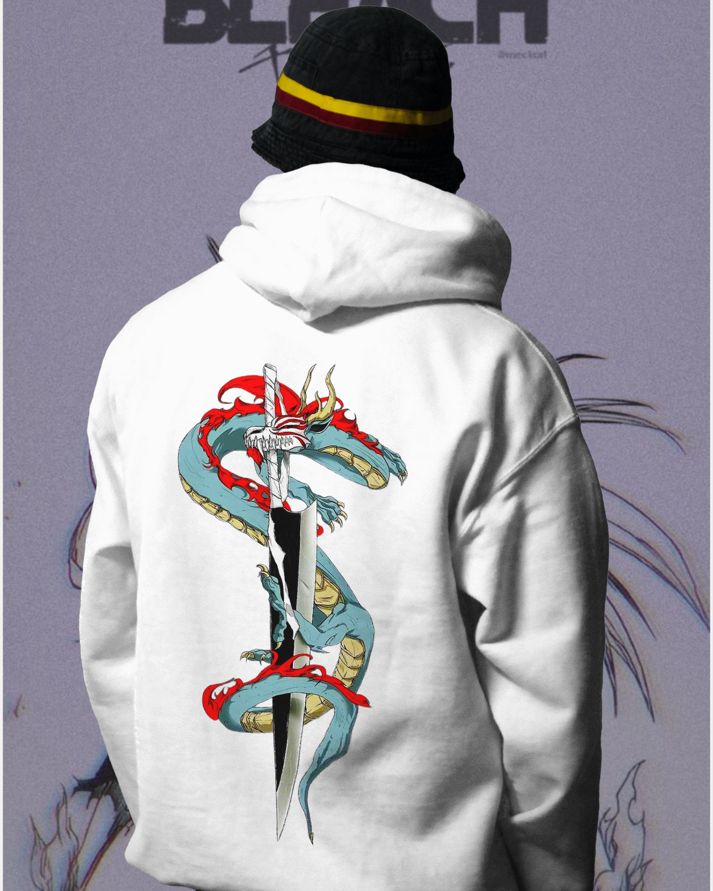 Unisex Ichigo Zanpakuto Oversized Hooded Sweatshirt