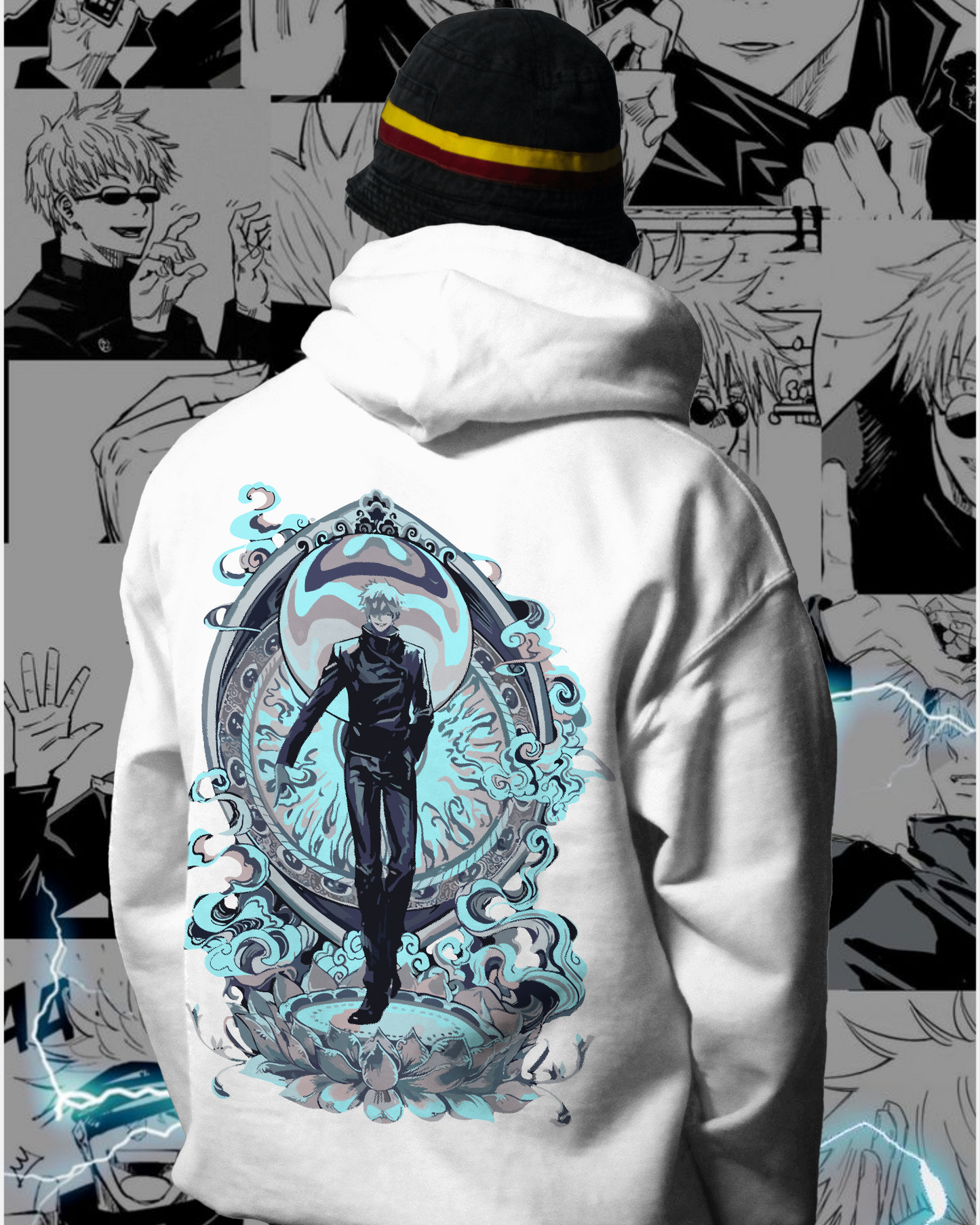 Unisex Gojo Oversized Hooded Sweatshirt