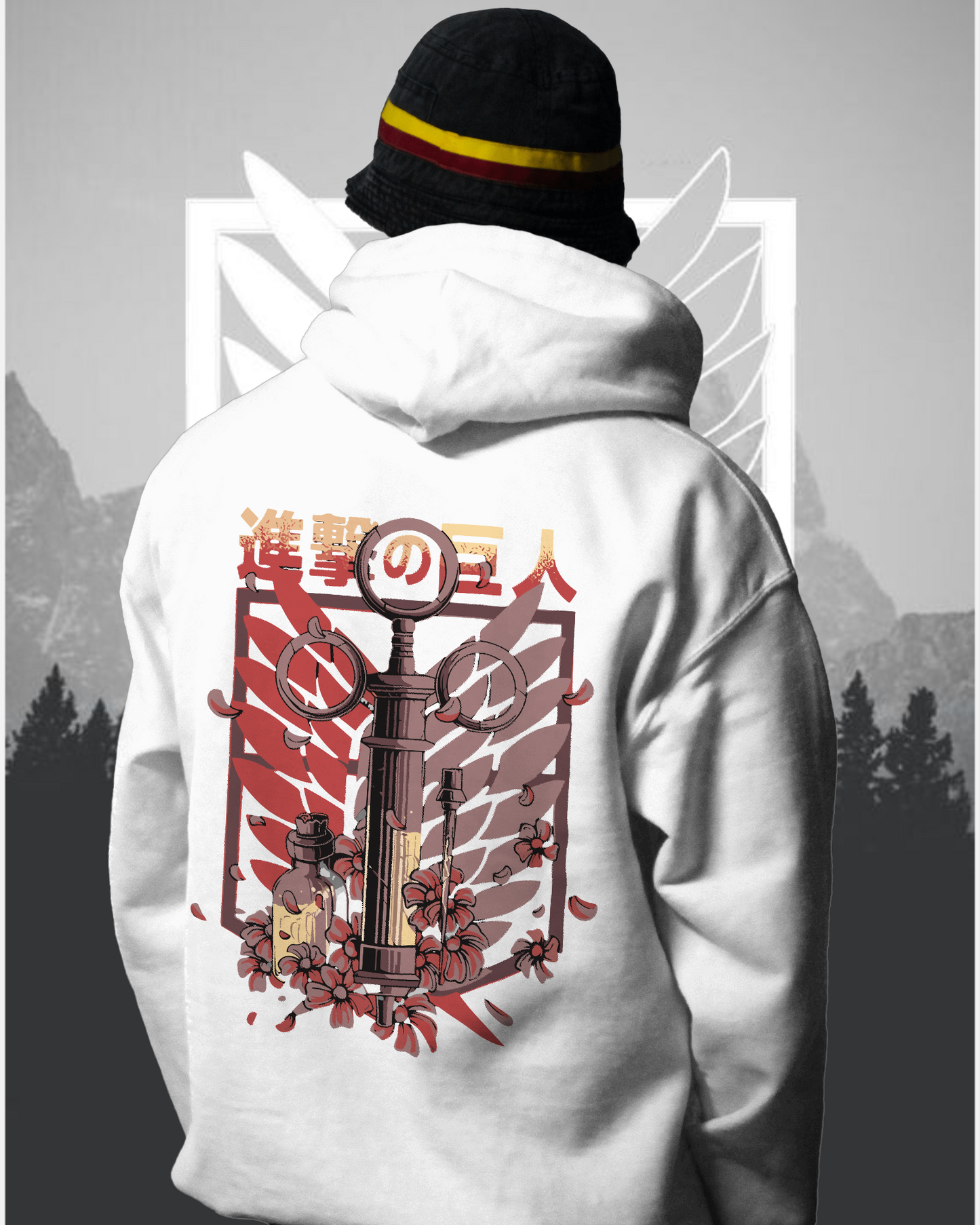 Unisex Attack On Titan Oversized Hooded Sweatshirt