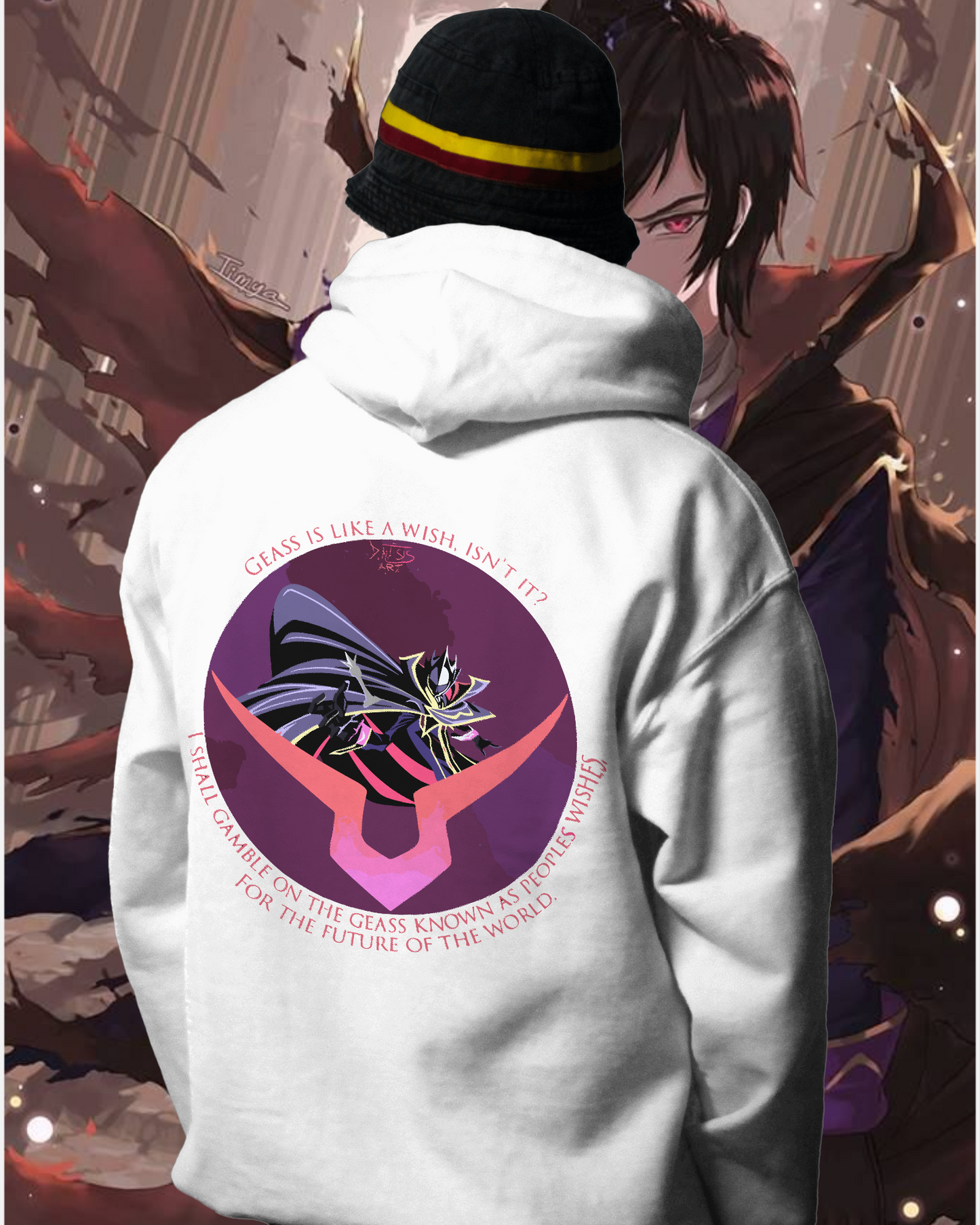 Unisex Lelouch Lamperouge Oversized Hooded Sweatshirt