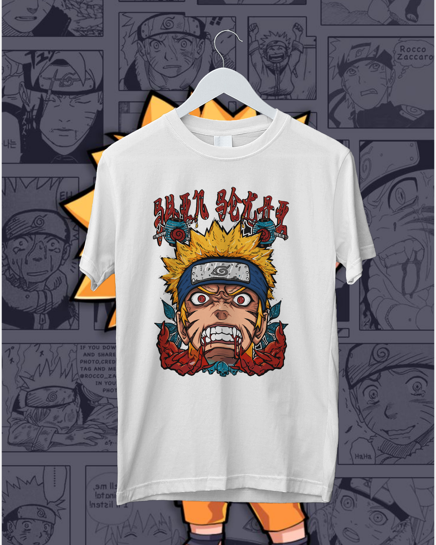 Men's Naruto Half Sleeve T-shirt