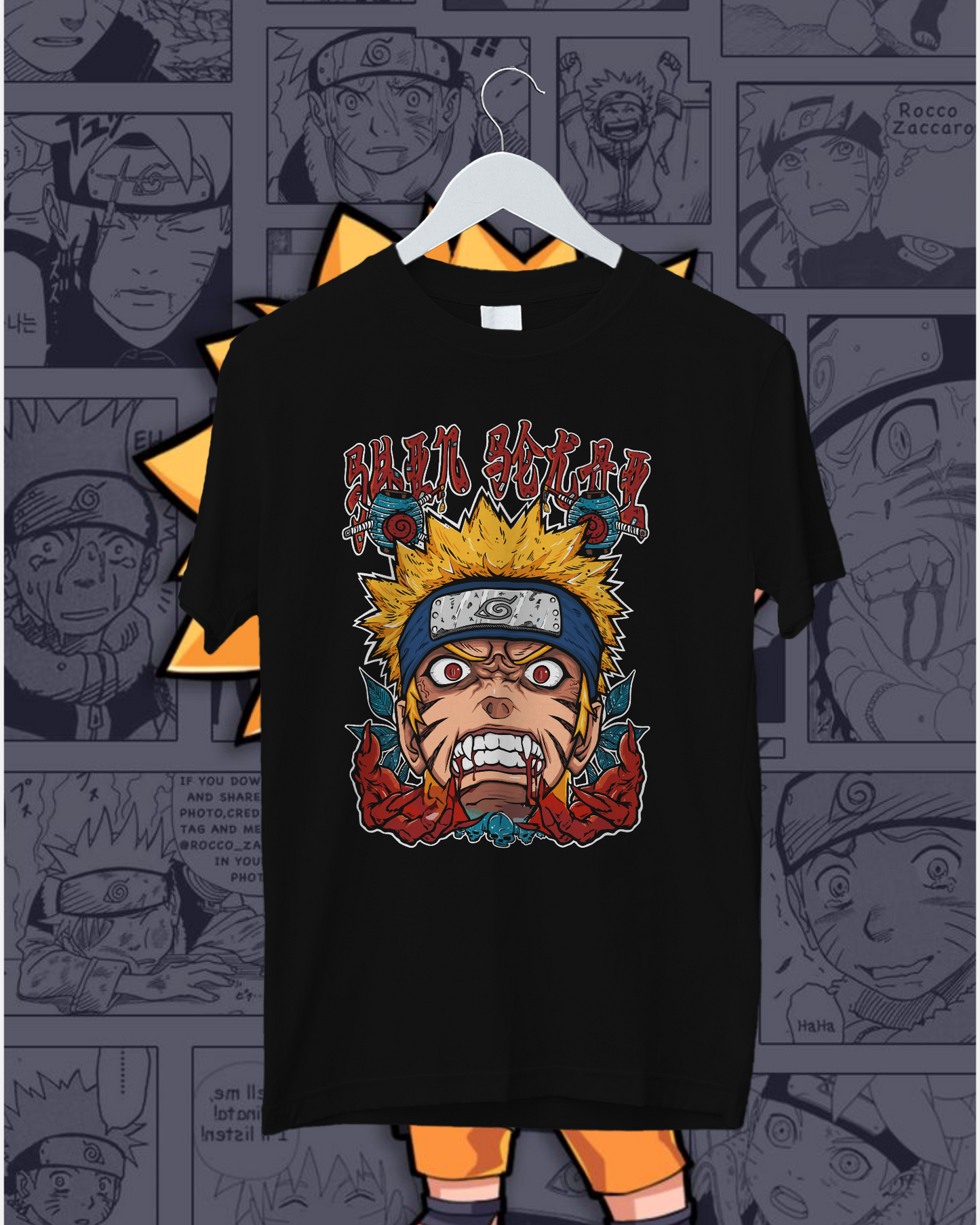 Men's Naruto Half Sleeve T-shirt