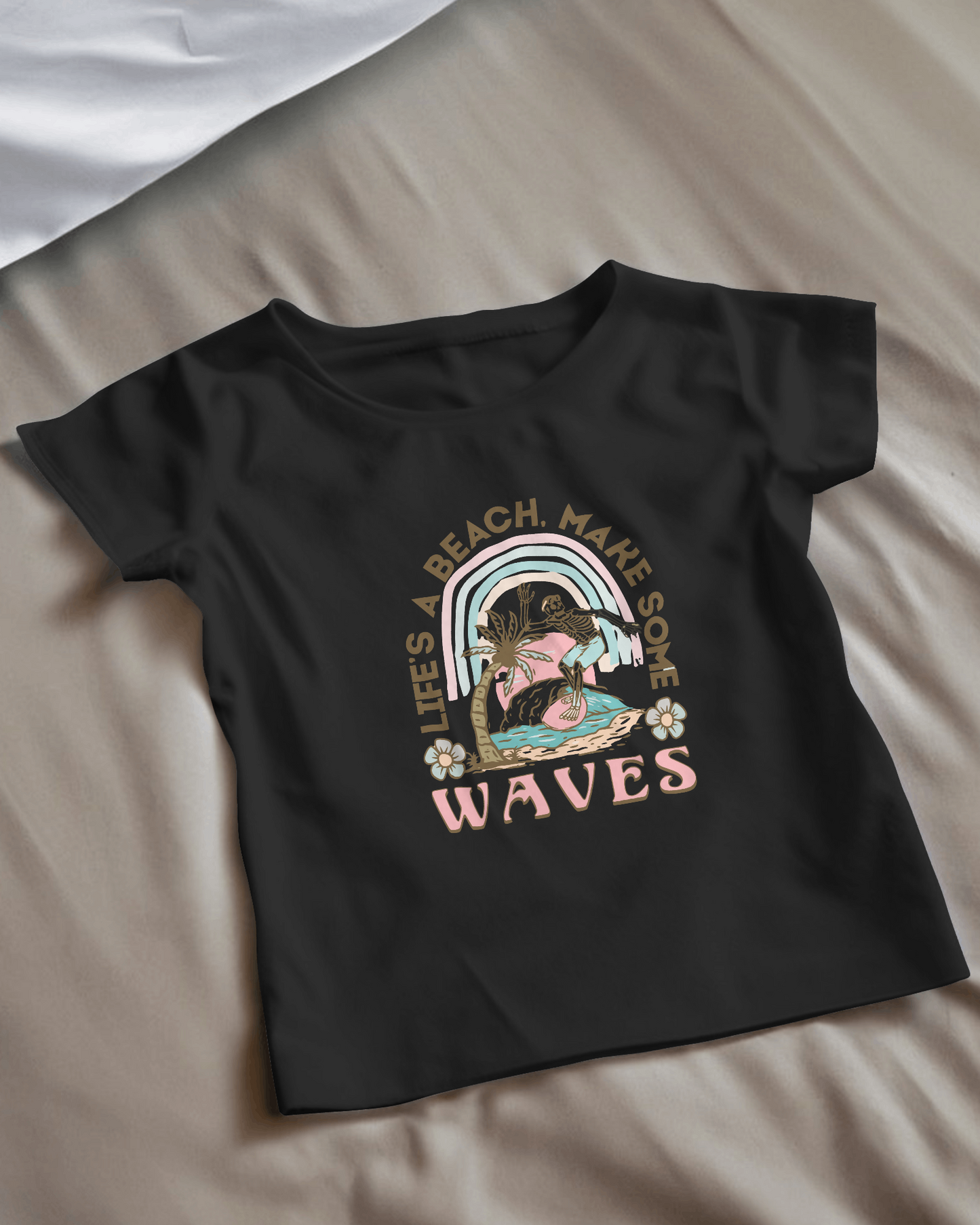 Women's Graphic Print Round Neck Half Sleeve