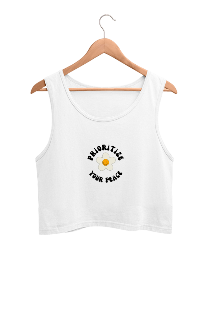 Women's Printed Crop Tank Top