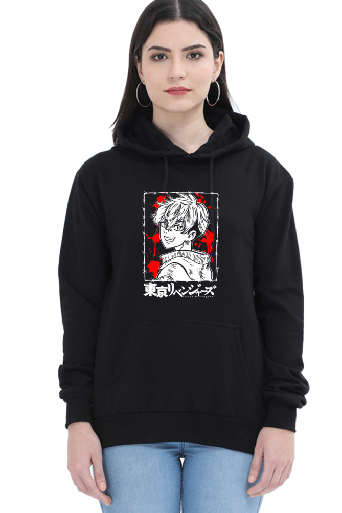 Women's Chifuyu Graphic Printed Hooded Sweatshirt